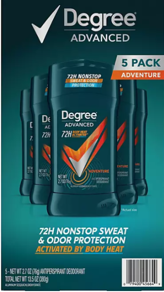 DEGREE Men 'Adventure' Advanced Protection Antitranspirant, Deodorant 380 gr
